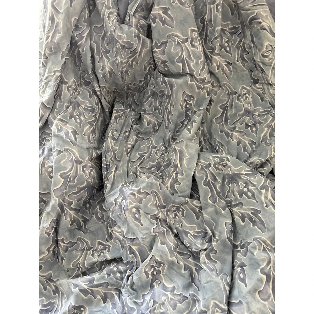 Restoration Hardware Blue Amalfi Rave Queen Size Duvet Cover Set Shams Italy